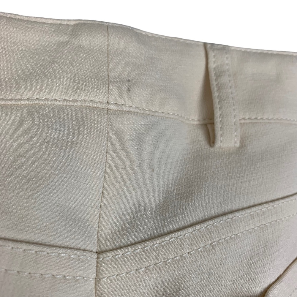 Akris Magda Cotton Silk Pleated Ankle-Crop Trousers in Off-White Size 4 - Picture 14 of 14